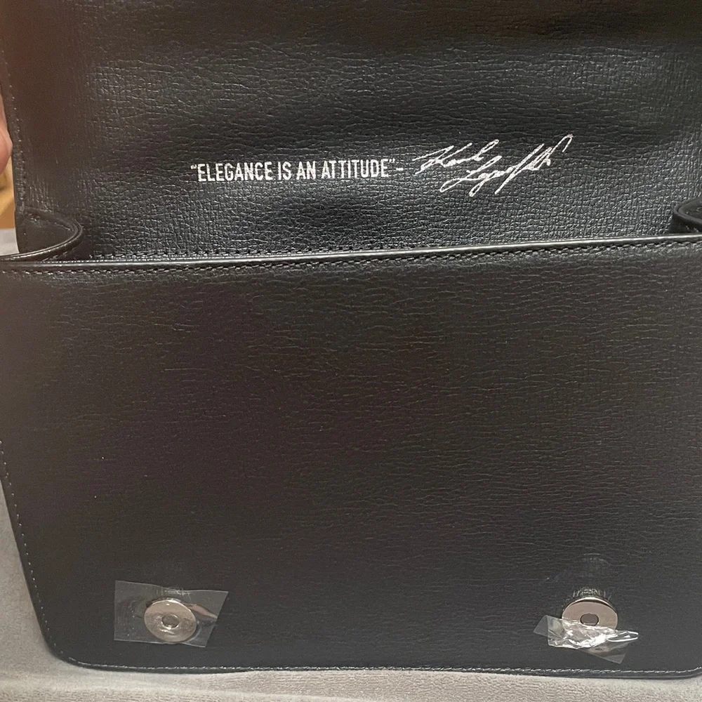 Karl Lagerfeld Black and Red Floral Crossbody Bag - Picture 8 of 16